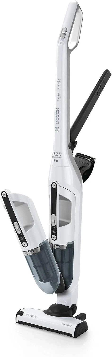 Bosch - Aspirador sin cable Flexxo, Serie 4, 25.2V, Blanco, BBH32551