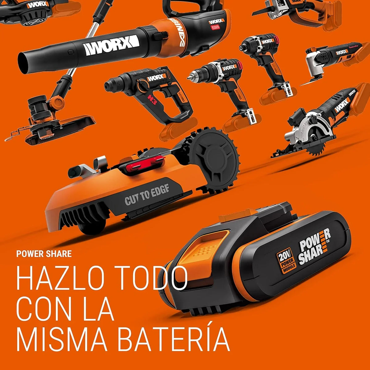 WORX Soplador a batería WG584E.9