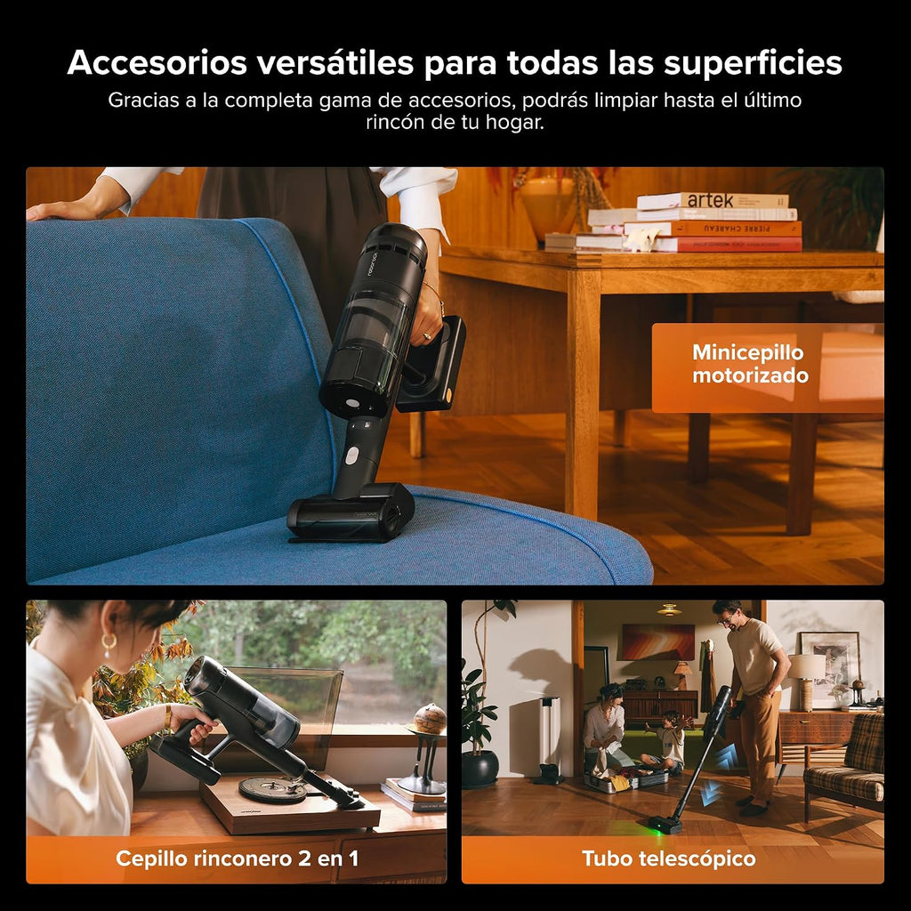 roborock H60 Hub Ultra Aspiradora sin Cable con Base de Vaciado Automático