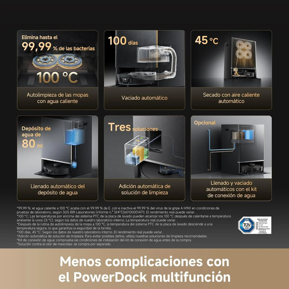 dreame Matrix10 Pro Robot Aspirador, 30.000 Pa, Base Cambio de Mopas