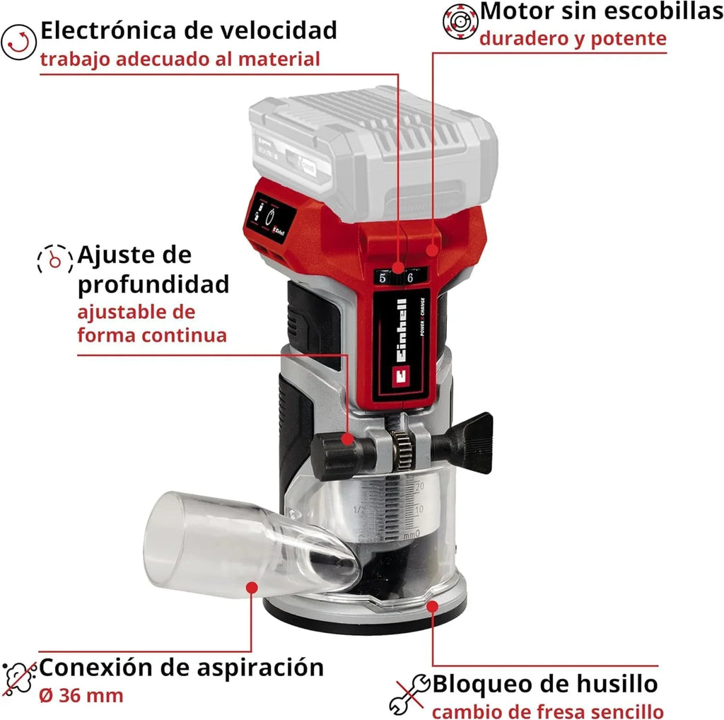 Einhell Professional Fresadora de cantos a batería TP-ET 18 Li BL-Solo