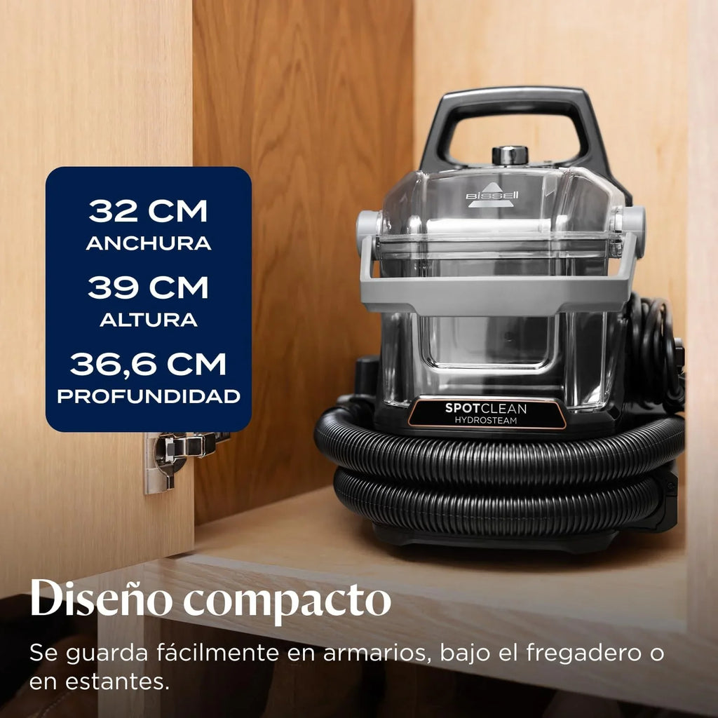 BISSELL SpotClean HydroSteam Aspiradora de Agua Tapicería 1000W 3689N