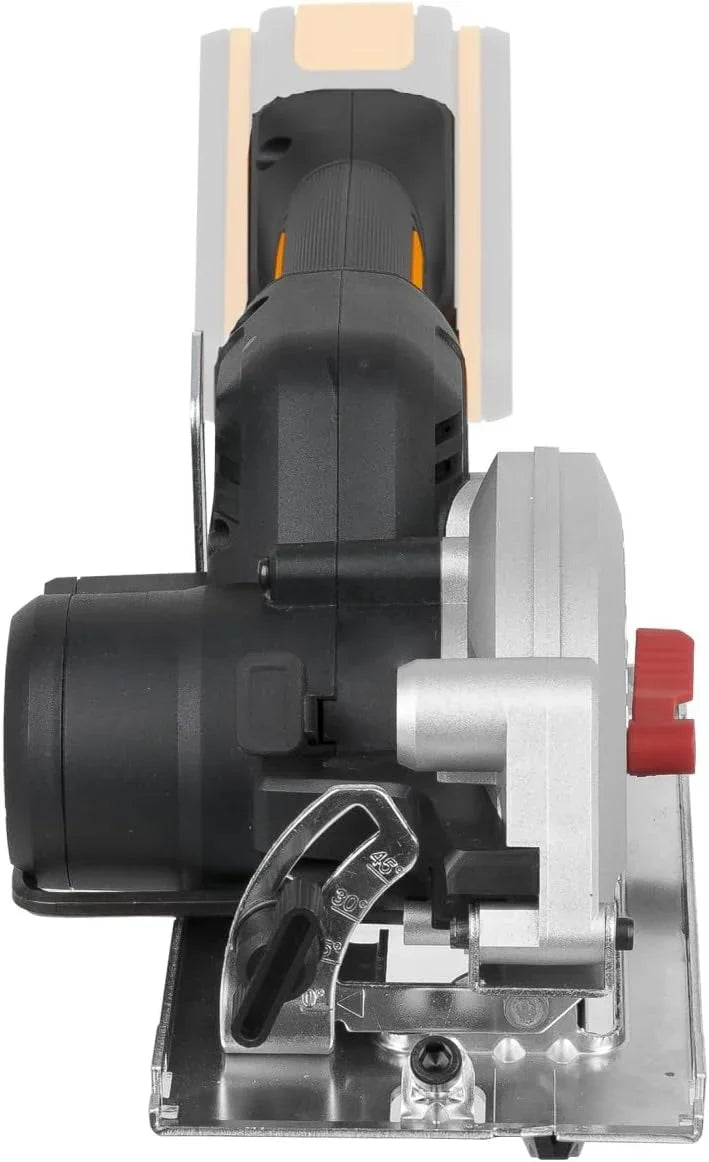 WORX WX531.9 Sierra circular brushless 20V, WORXsaw XL, disco 120mm, cuerpo delgado, ajuste rápido de profundidad, cortes precisos en madera, sin batería ni cargador, PowerShare
