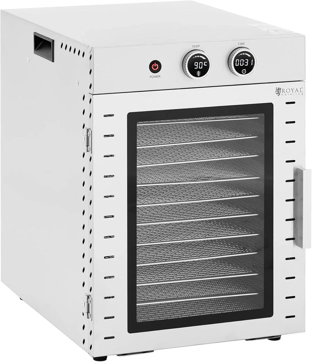 Royal Catering Deshidratador de Alimentos 1000 W con 12 Niveles 40 L