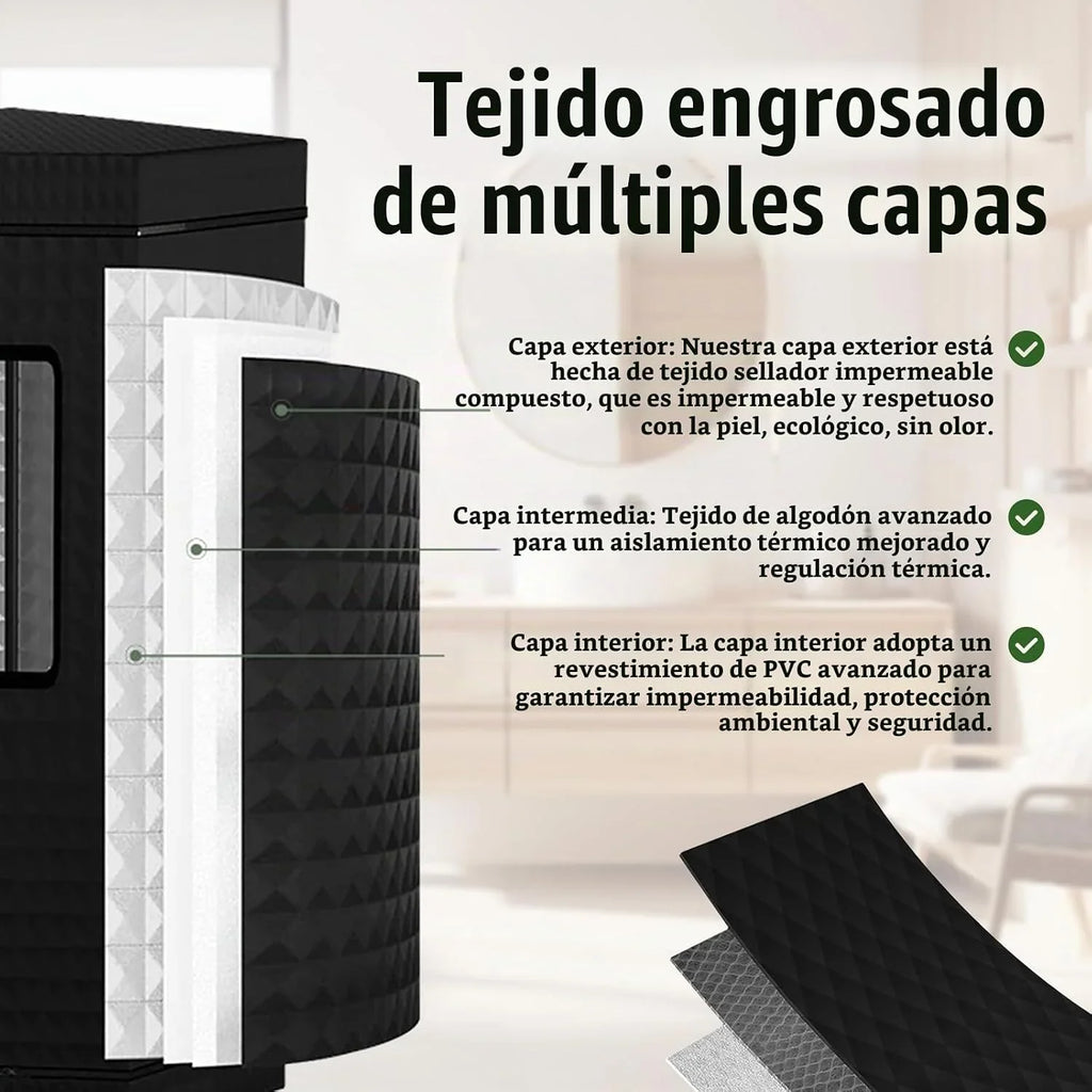 Sauna Tienda Campaña Para Sauna, Cabina Sauna Generador Sauna Vapor Tienda Sauna Portátil Aire Libre Temporizador Y 9 Niveles Temperatura Con Sauna Vapor Olla Vapor 3L Silla Plegable Control Remoto
