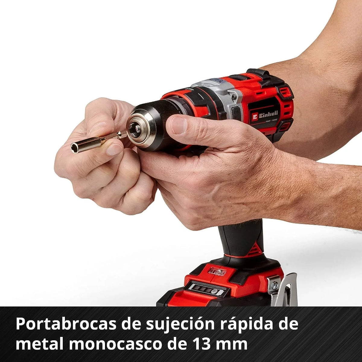 Einhell Professional Taladro percutor con batería TP-CD 18/50 Li-i BL Kit