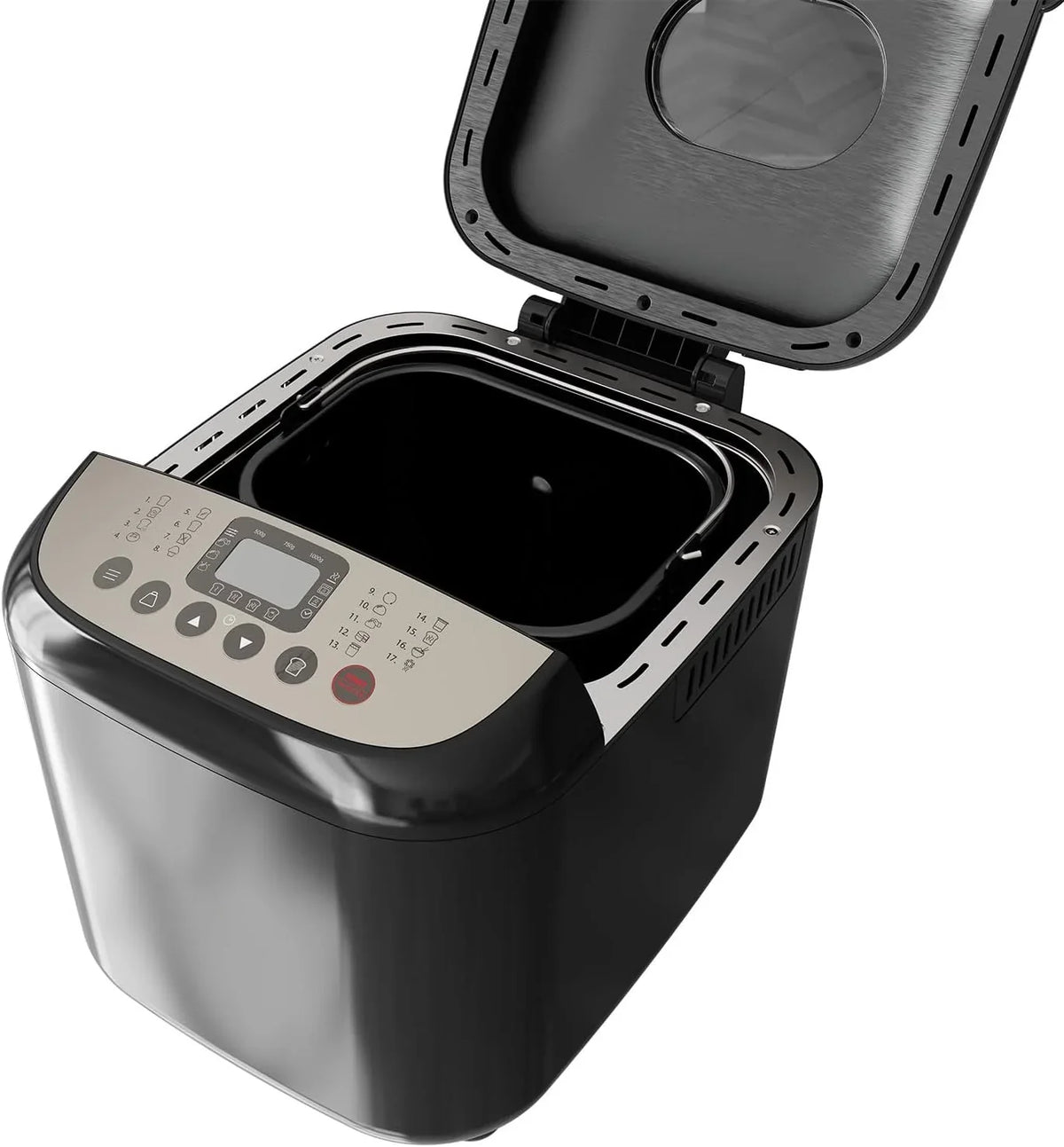 Black+Decker - Panificadora 600W, 17 Programas, hasta 1kg, 15h
