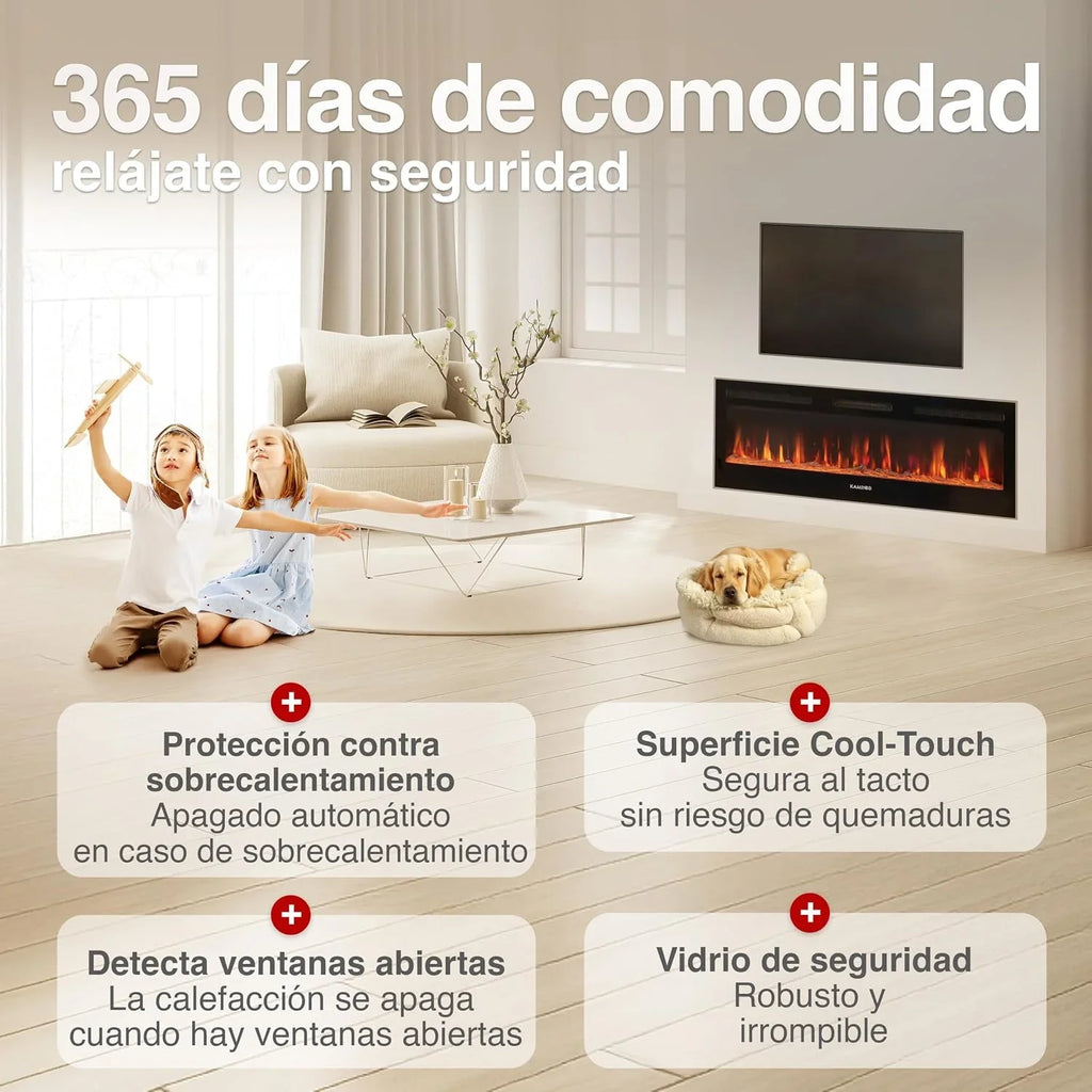 KAMINIO® Marlon Pro 60 Decorative Electric Fireplace with Heater