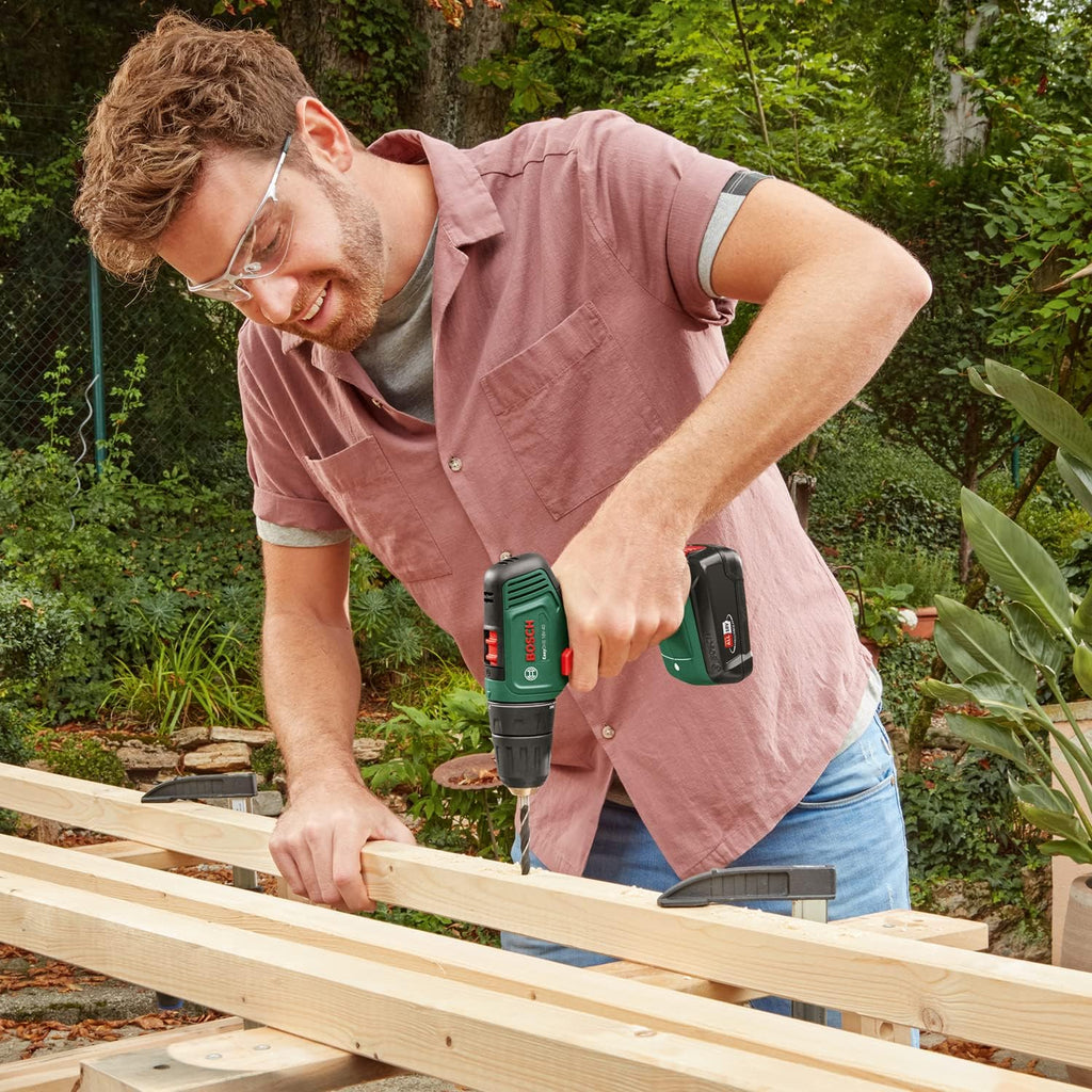 Bosch atornillador a batería EasyDrill 18V-40 (2 baterías de 2,0 Ah, sistema de 18 V, en maletín de transporte)