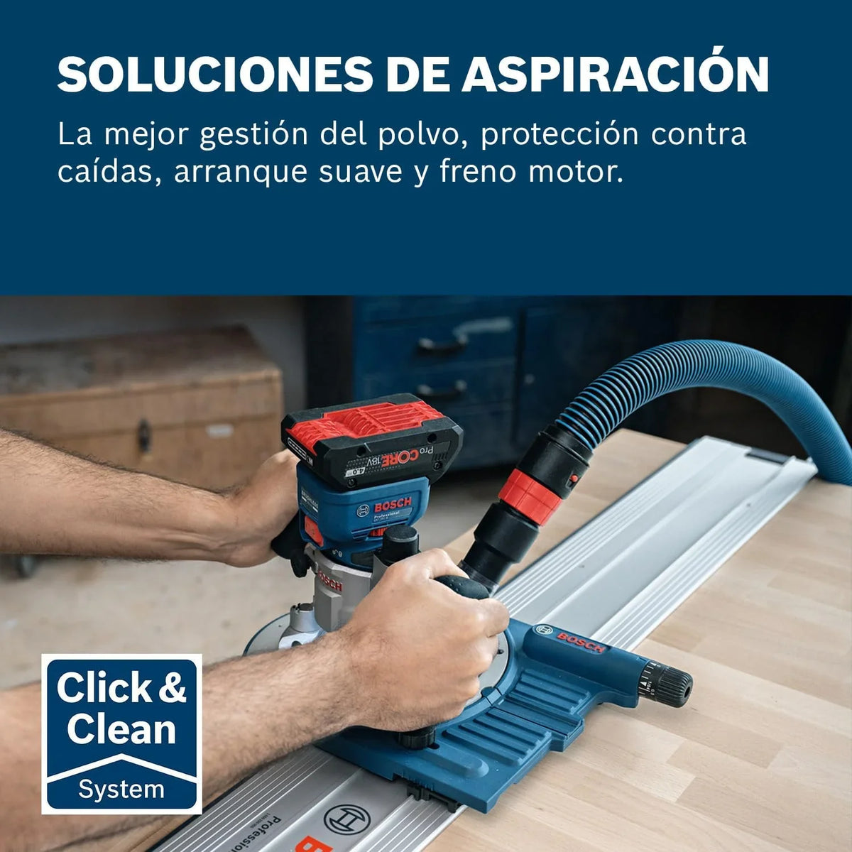 Bosch PRO Fresadora de cantos a batería GKF 18V-8