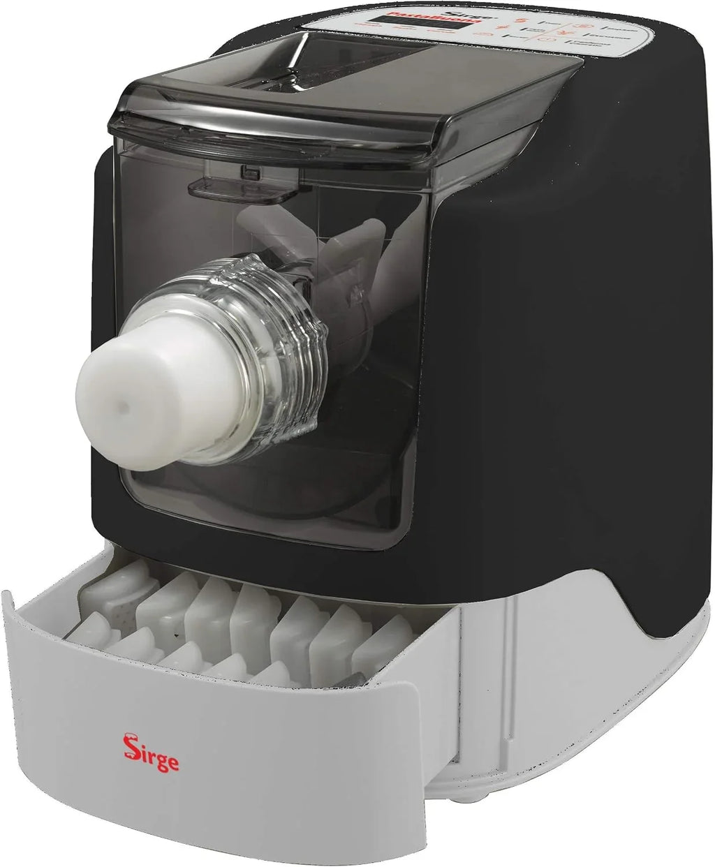 Sirge Pastabona Máquina para la Pasta 260 W – 13 Trafile – hasta 720 gr de pasta – Automática y también con Descanso – Incluye accesorio para pan/pizza/focas gratis