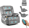 HAUSPROFI Electric Massage Recliner Chair Grey