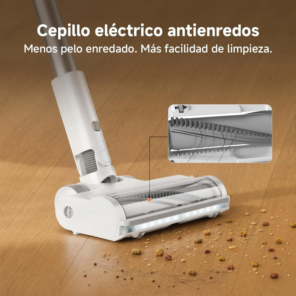XIAOMI Aspiradora inalámbrica G20, 25 kPa / 150 AW, 60 min de autonomía, filtración 99.9%, con luz Frontal para detección de Polvo, Ideal para Suelos Duros, alfombras y Pelo de Mascotas