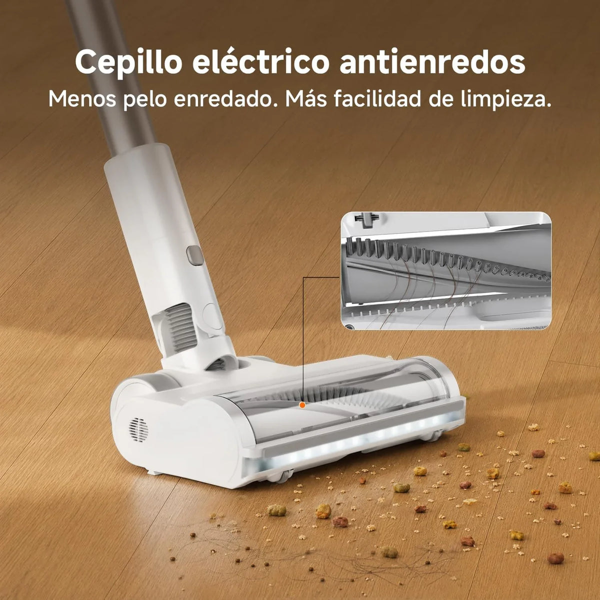 XIAOMI Aspiradora inalámbrica G20, 25 kPa / 150 AW, 60 min de autonomía, filtración 99.9%, con luz Frontal para detección de Polvo, Ideal para Suelos Duros, alfombras y Pelo de Mascotas
