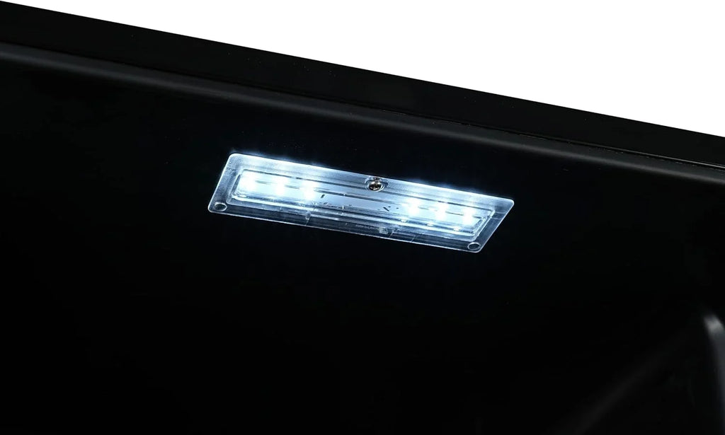 METRO Professional Frigorífico para Bebidas GSC4240B, Nevera Vertical con Puerta de Cristal, 54 x 54.5 x 139.5 cm, Iluminación Led, 6 Estantes Ajustables, con Cerradura, 4-18 °C (237 L, Negro)
