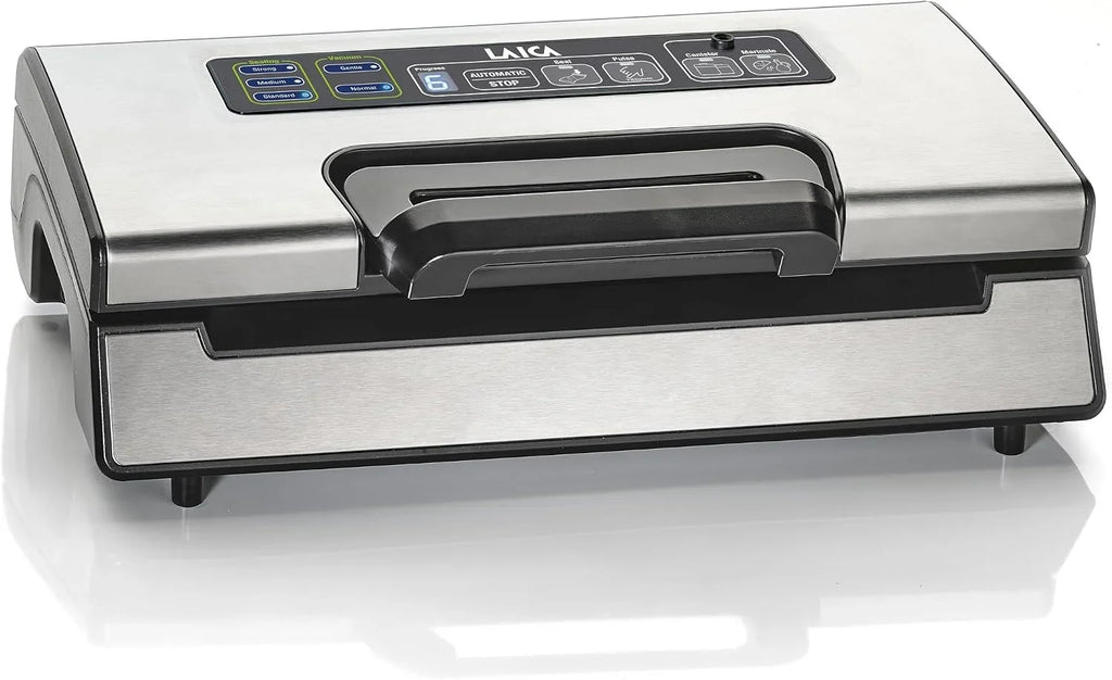 LAICA VT3220 Máquina de vacío profesional, apta para todos los alimentos, función de marinado rápido, mantiene los alimentos frescos hasta 5 veces más, incluye 2 rollos de vacío