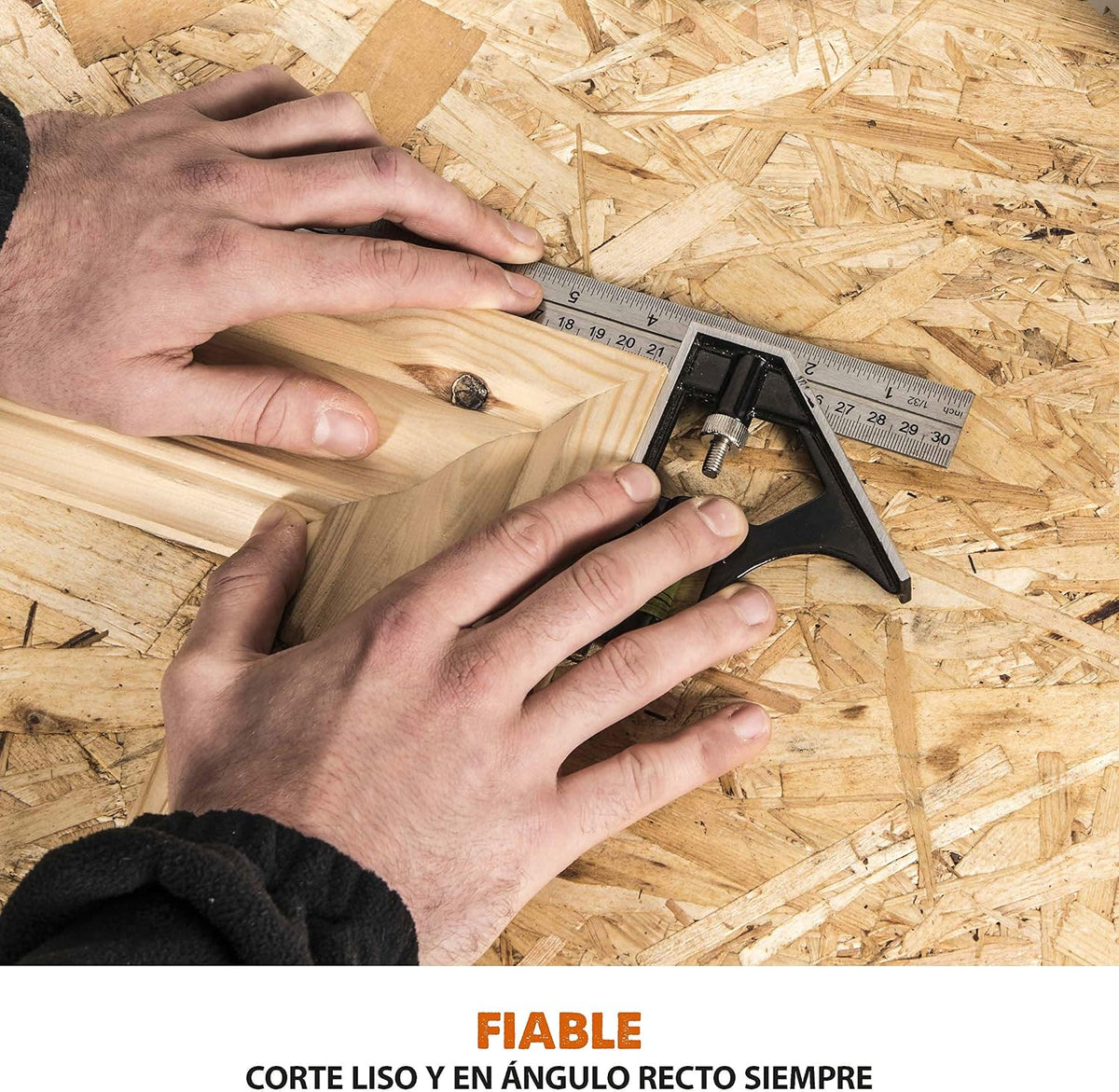 Evolution Power Tools R210CMS Multimaterial Sierra Ingletadora - Corta acero dulce, aluminio, plástico, madera con clavos incrustados, 210 mm
