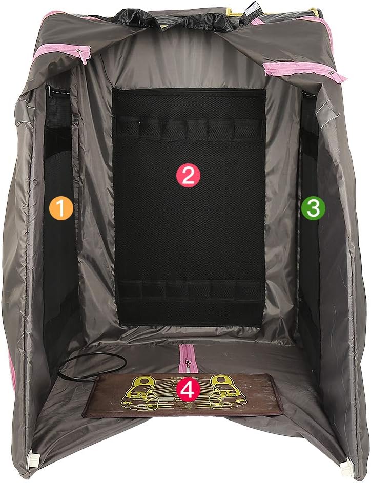 Sauna Infrarroja, Sauna Portátil, Tienda de Sauna Portátil Plegable con Control Remoto para Baño de Sauna Desintoxicación Perspiración Terapia Perder Peso (Negro)