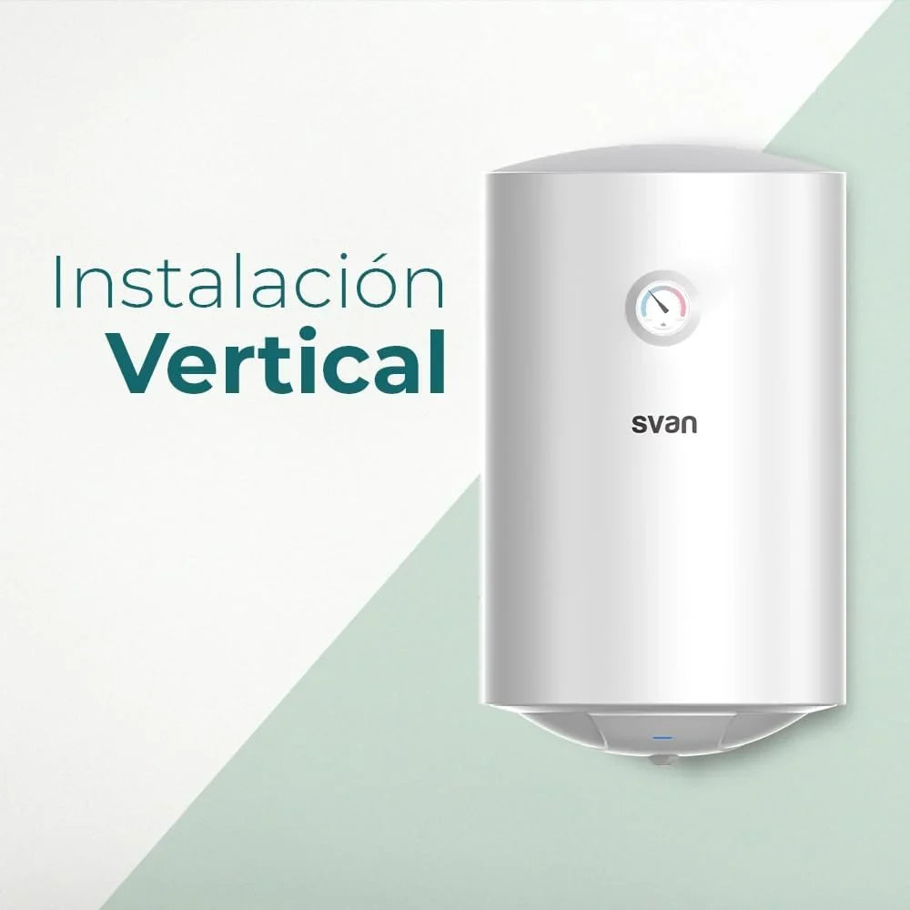 Svan ST3001S Vertical Electric Thermo 30 L Vertical Installation, 1500 W, Includes Mounting Kit, Stainless Steel Resistor, White, Energy Efficiency Class C