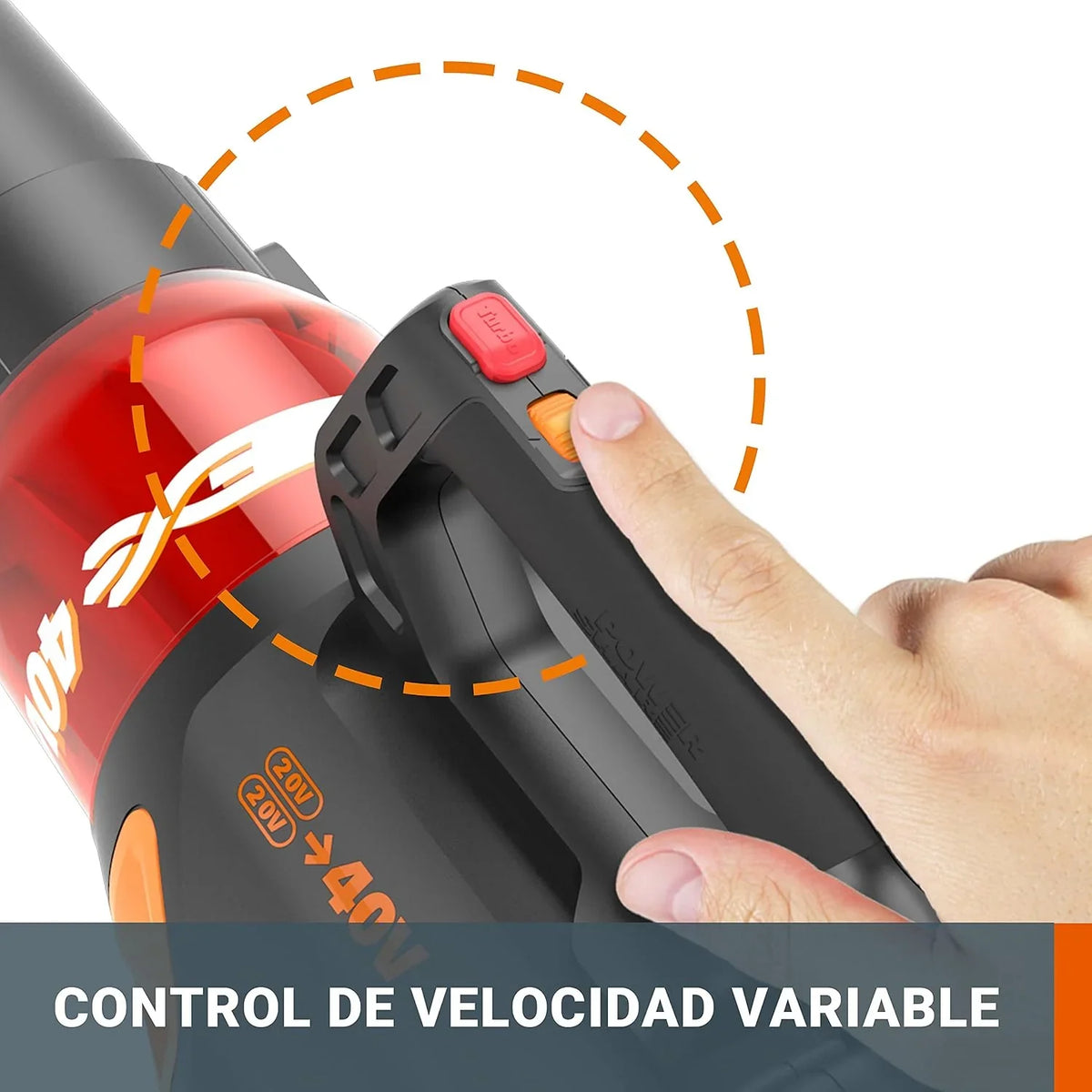 WORX Soplador a batería WG584E.9
