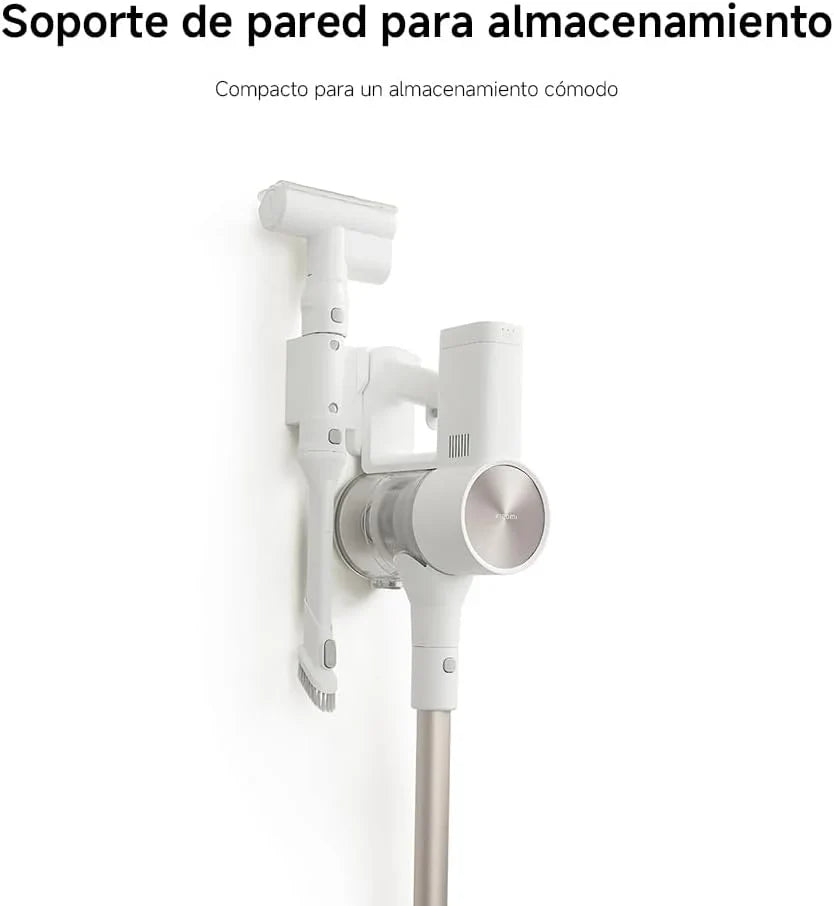XIAOMI Aspiradora inalámbrica G20, 25 kPa / 150 AW, 60 min de autonomía, filtración 99.9%, con luz Frontal para detección de Polvo, Ideal para Suelos Duros, alfombras y Pelo de Mascotas