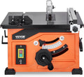 VEVOR 1200 W Sierra de Mesa Portátil de 59 x 46 x 37 cm con Hoja de Sierra de 24 Dientes, Capacidad Máxima de Corte de 225 mm, Velocidad de Corte de 4800 RPM para Carpintería y Fabricación de Muebles
