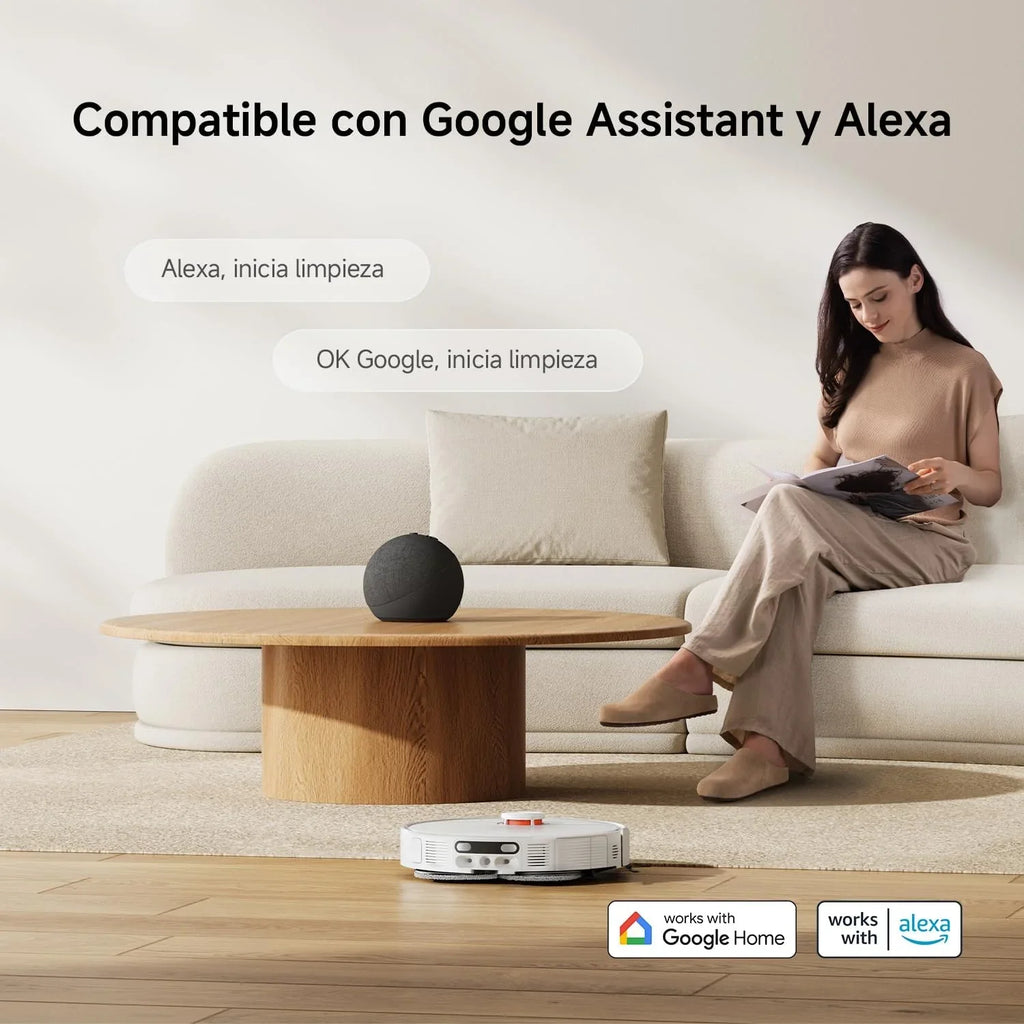 XIAOMI H50 Pro Robot Aspirador con Fregado, 15000Pa, Brazo Extensible