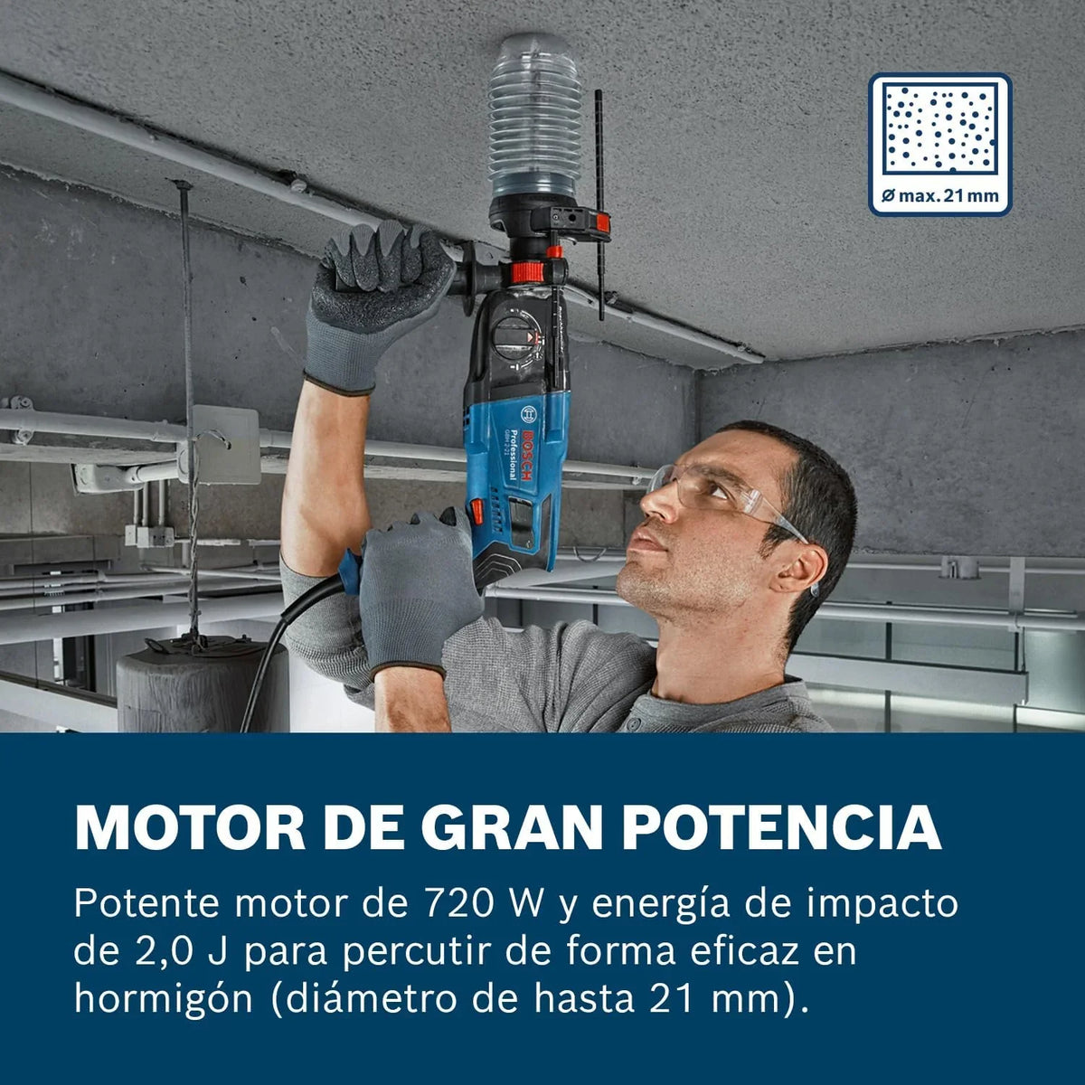 Bosch PRO Martillo perforador SDS plus GBH 2-21