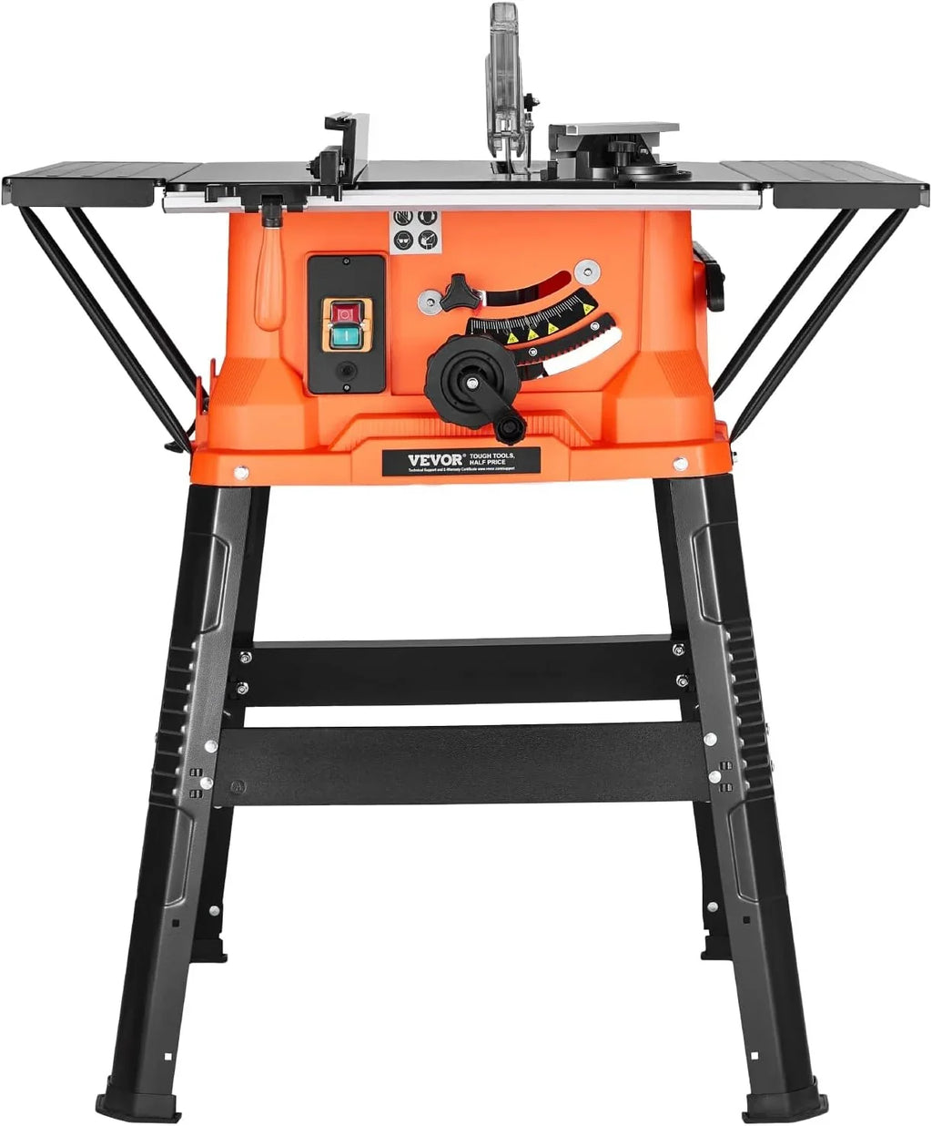 VEVOR Sierra de Mesa de 945 x 850 x 1060 mm con Soporte y Hoja de Sierra de 24 Dientes, Capacidad Máxima de Corte de 200 mm, Velocidad de Corte de 4800 RPM para Carpintería y Fabricación de Muebles