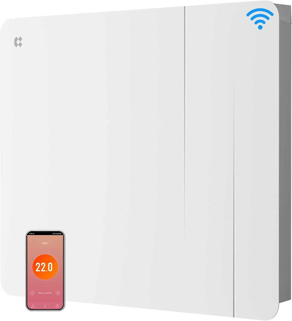 CIARRA 1000W Inertia Radiator with Ceramic and WiFi Heating Film