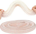 Manguera flexible de recogida de polvo de poliuretano, 8 m, 120 mm, resistente a pinchazos, alambre de acero al carbono, manguera de humo reforzada para extractores de polvo, taller y uso industrial
