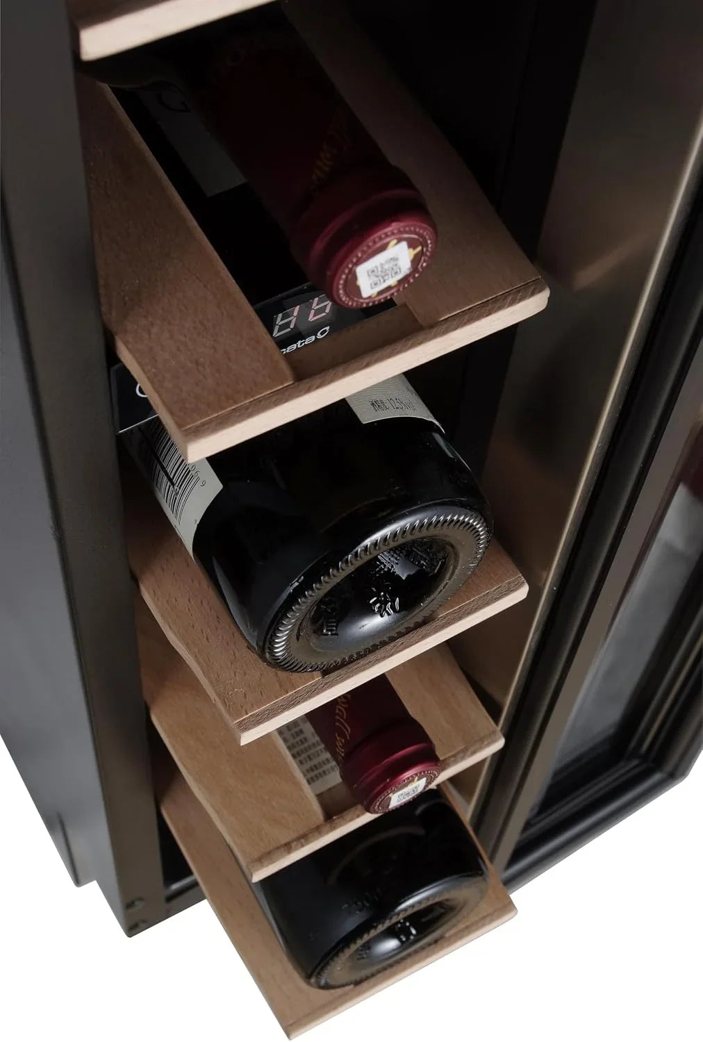 Cata | Vinoteca |Modelo VI 15107 X | Vinoteca no Frost de Encastre | Capacidad para 7 Botellas | Ancho de 15 cm | Clase de Eficiencia nergética G | Con Soportes Regulables para la Altura