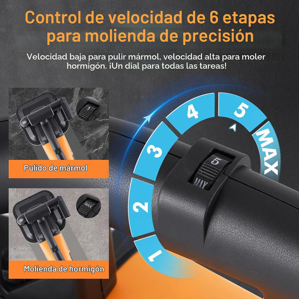 YUCHENGTECH Pulidora de Hormigón 4 Cabezales 3800W