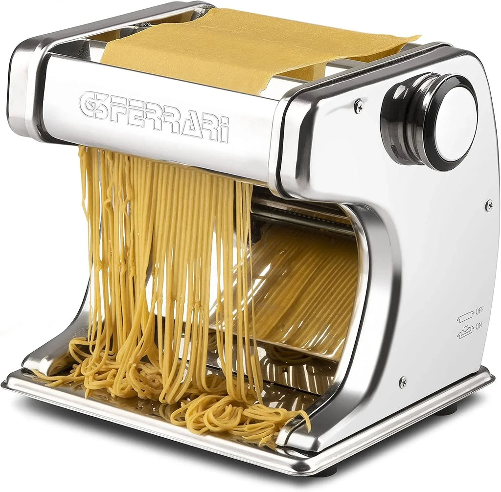 G3 Ferrari G20125 - Laminadora profesional, máquina para pasta con motor, 70 W, acero inoxidable