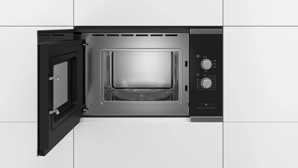 Bosch, Microondas Integrable, Serie 4, 20 litros, 800 W, negro, BFL520MS0