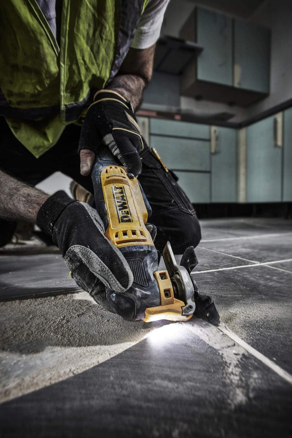 DeWALT DWE315 -Herramienta multifunción oscilatoria QS, Negro/Amarillo