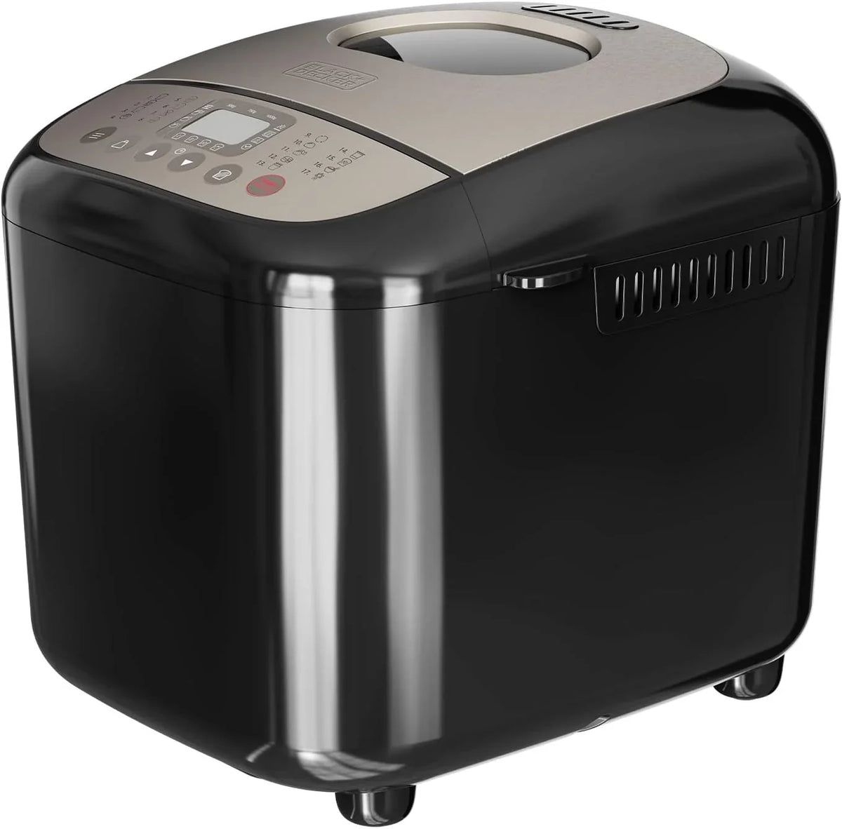 Black+Decker - Panificadora 600W, 17 Programas, hasta 1kg, 15h