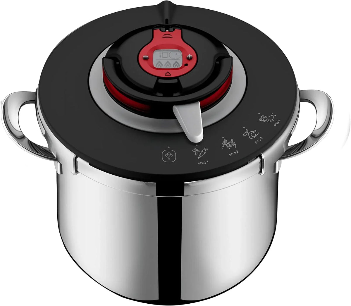 SEB Clipso + Chef Expert 8 L, Olla de cocción rápida con 4 programas, 6 a 8 personas, cocción rápida, compatibilidad con horno, P4571400
