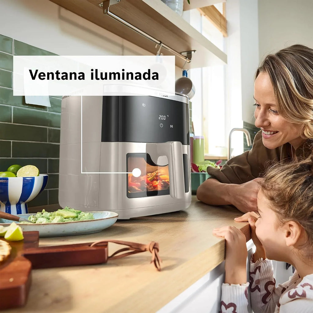 Bosch, Freidora de aire Serie 6, 7.2L, Ventana, Crema, MAF671C0