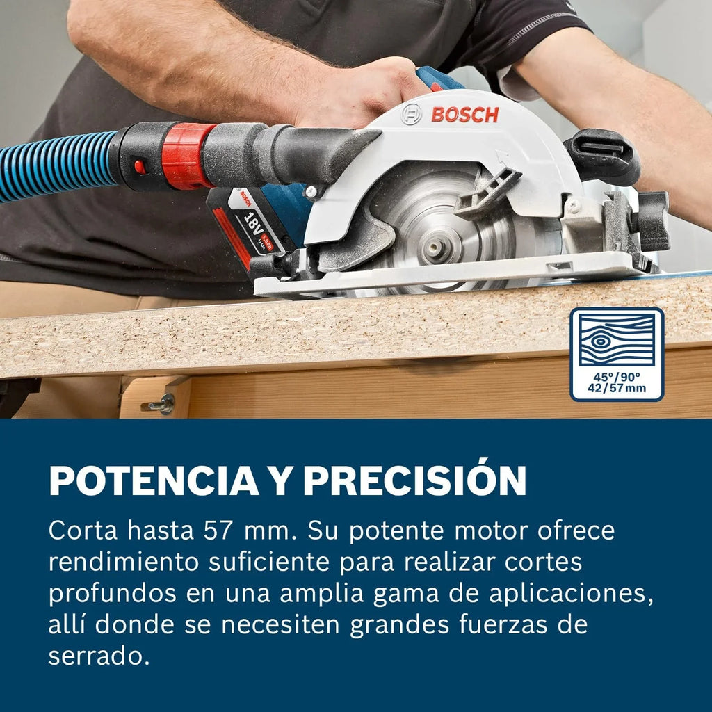 Bosch PRO Sierra circular a batería GKS 18V-57 G