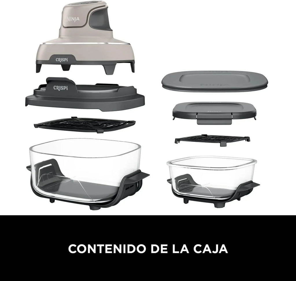 Ninja CRISPi, Freidora de Aire Portátil 4 en 1, 3,8L, Piedra