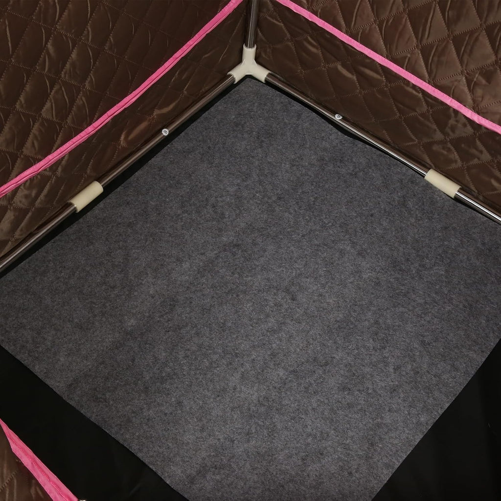 1000 W Sauna completa del cuerpo con cabina de vapor, generador de vapor, mando a distancia, sauna de vapor portátil y plegable, sauna SPA para casa, 90 x 90 x 180 cm, rojo