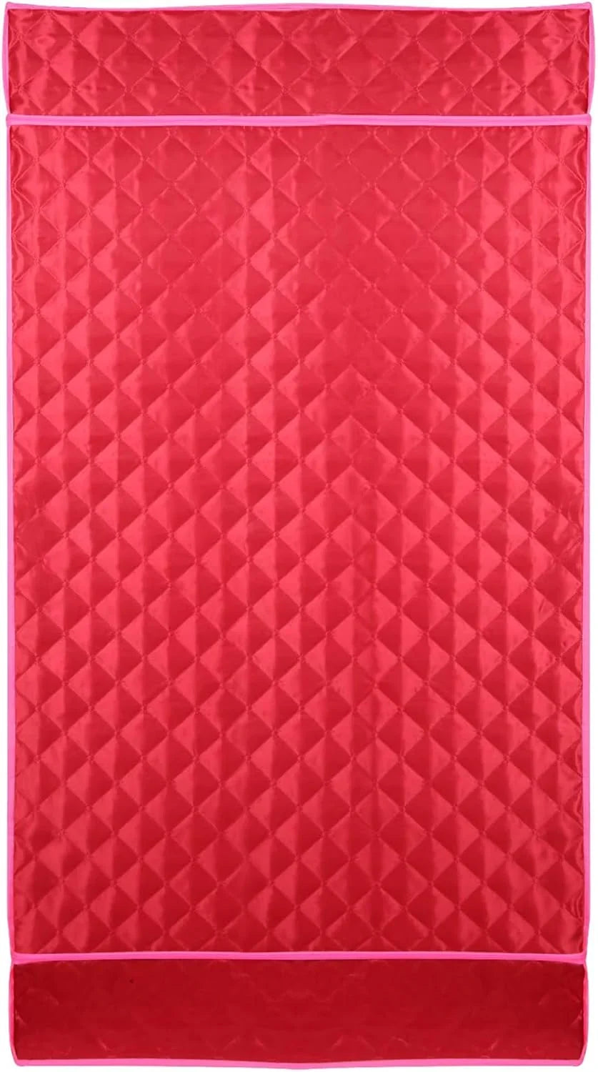 1000 W Sauna completa del cuerpo con cabina de vapor, generador de vapor, mando a distancia, sauna de vapor portátil y plegable, sauna SPA para casa, 90 x 90 x 180 cm, rojo