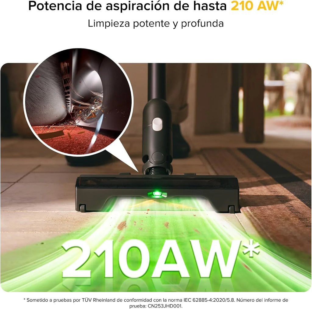 roborock H60 Ultra Aspiradora Sin Cable, Succión 210AW, Autonomía 90 min