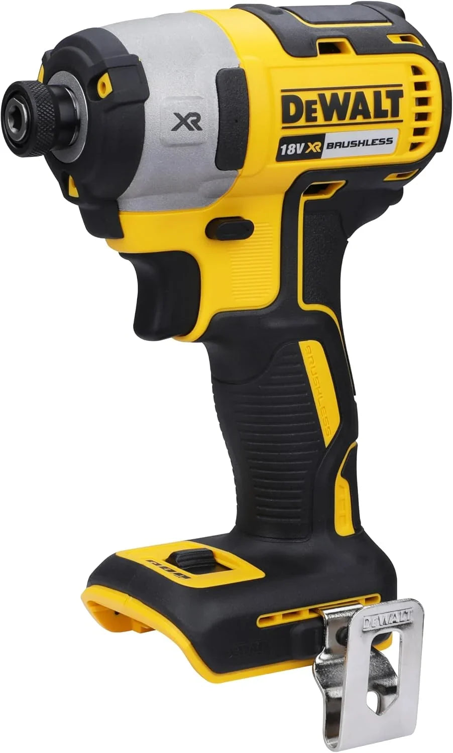 DEWALT DCF887N-XJ - Atornillador de impacto, Motor sin escobillas, 205 Nm de torque, Portapuntas de 1/4", Ligero y compacto, Sin Batería/Cargador