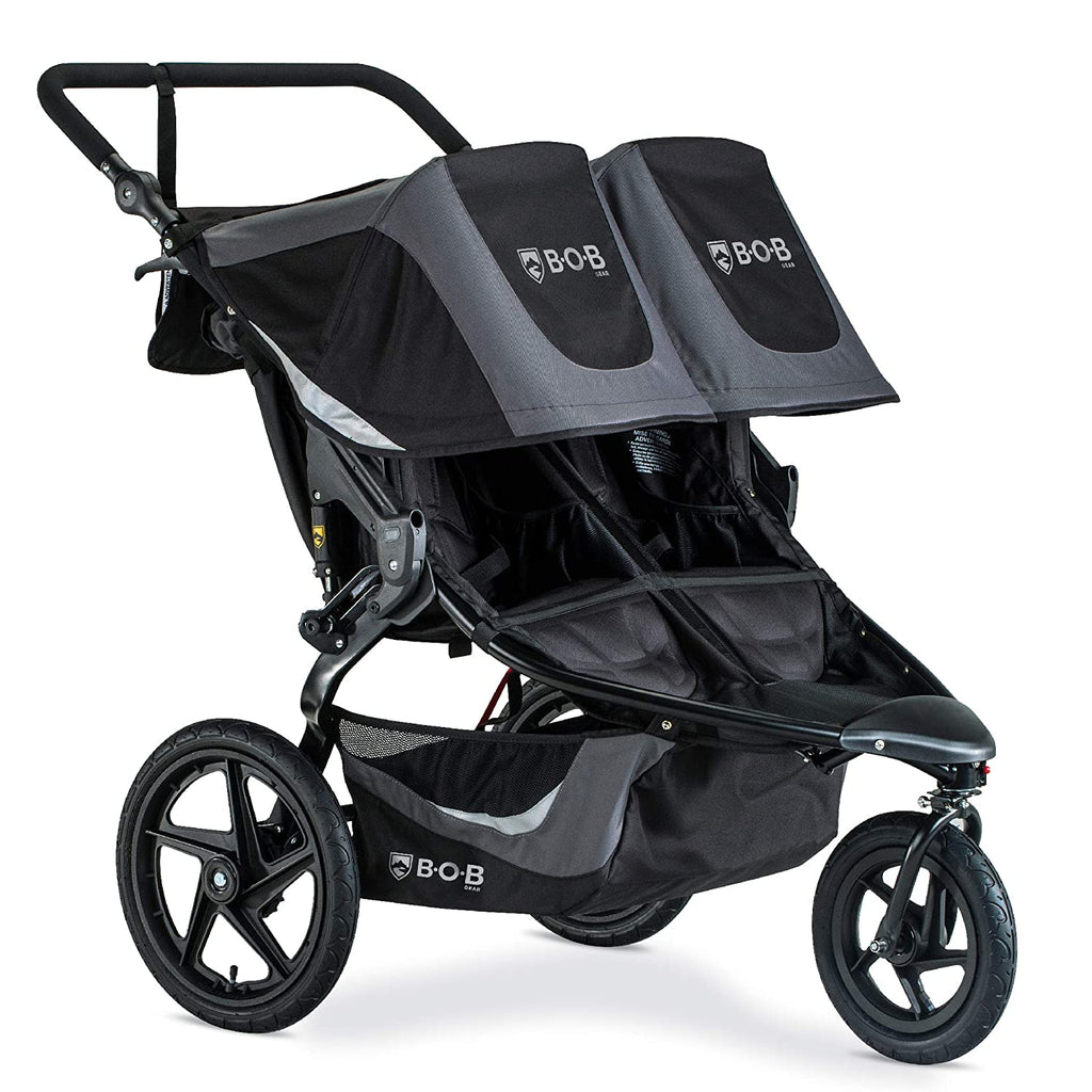2025 Coche Doble para Correr BOB Gear Revolution Flex 3.0 Duallie, Negro Grafito