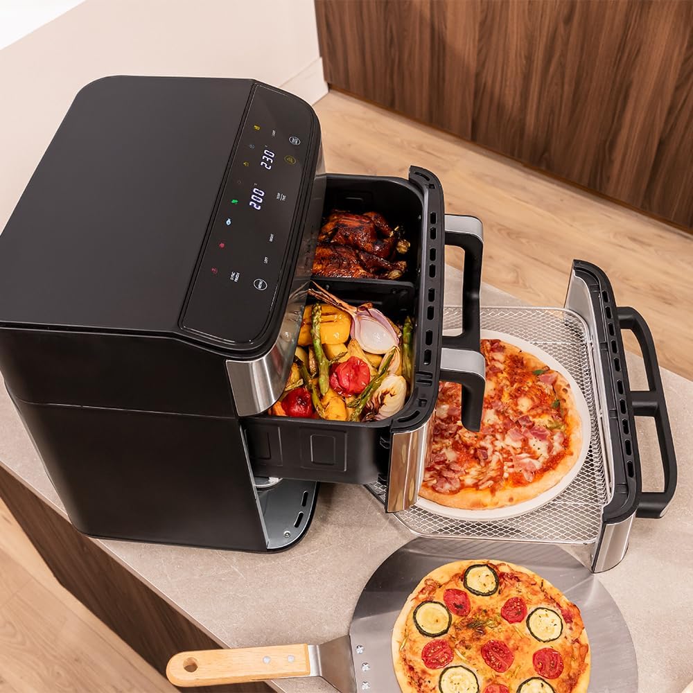 Cecotec Freidora de Aire 18 L Cecofry FoodCourt 18000 4Pizza + Horno