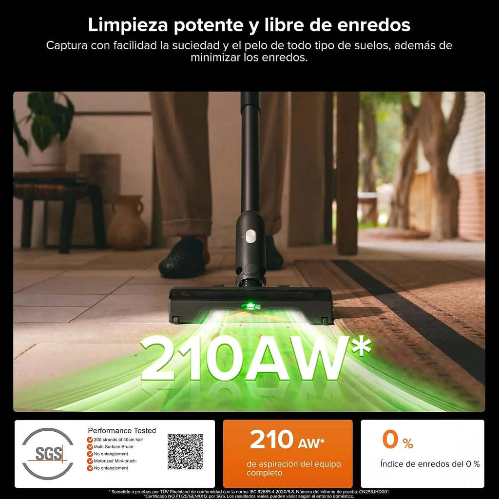 roborock H60 Hub Ultra Aspiradora sin Cable con Base de Vaciado Automático