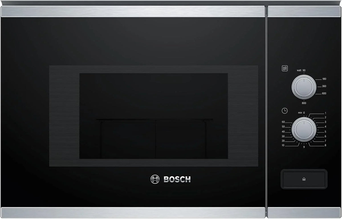 Bosch, Microondas Integrable, Serie 4, 20 litros, 800 W, negro, BFL520MS0
