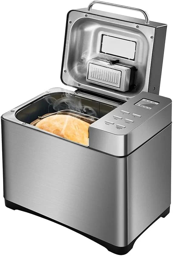 Panificadora de 1000 g, 19 programas, para panadería, 650 W, para la cocina en casa, caravana, camping, fiestas, restaurante